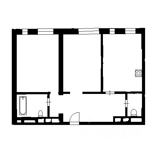 3-комн квартира Мосфильмовская улица, 8