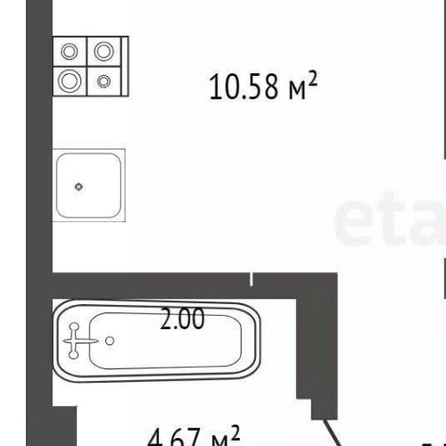 1-комн квартира Выборгская улица, 9/1
