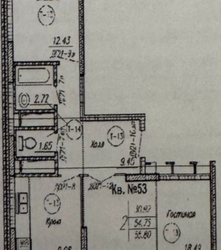 2-комн квартира Лыткарино, улица Ленина, 12