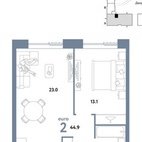 2-комн квартира ул Иловайская,  д. 3,  к. 7
