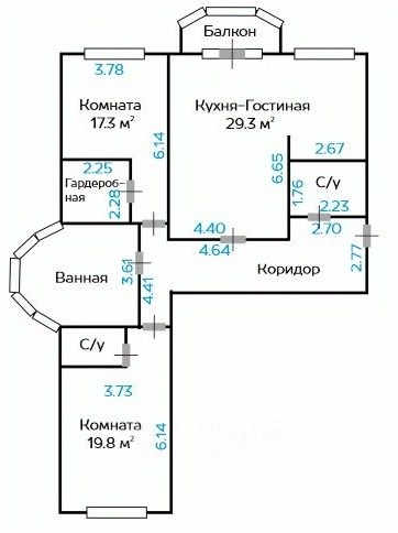 2-комн квартира Крылатская улица, 45К2