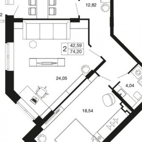 2-комн квартира Апрелевка, ул Танкистов,  д. 4