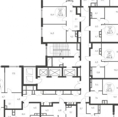 1-комн квартира Крылатская ул,  д. 33 к2