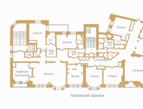 4-комн квартира улица Пречистенка, 13