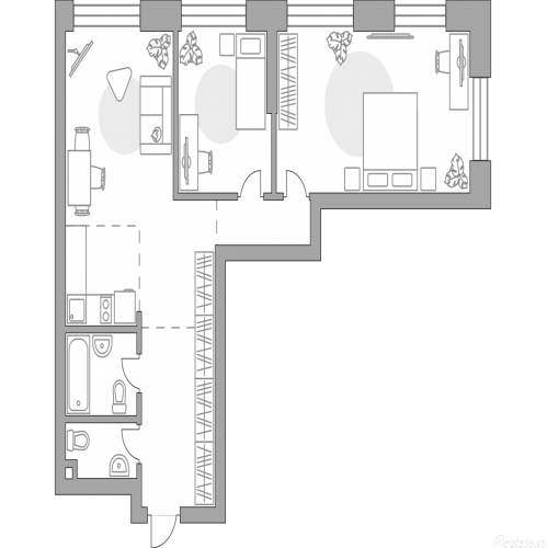 2-комн квартира , Дубининская улица, 17