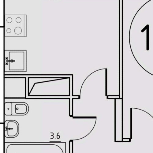 1-комн квартира Дмитров, Шлюзовая улица, 8к1