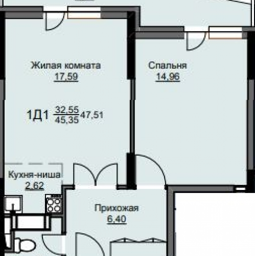 1-комн квартира Щёлково г., Новая Фабрика ул.,  к. 6
