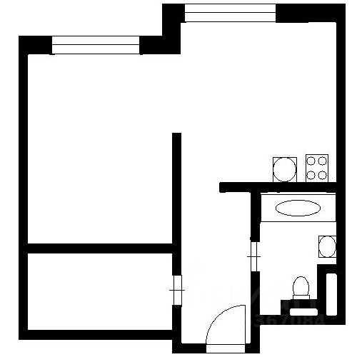 1-комн квартира Озерная улица, 35