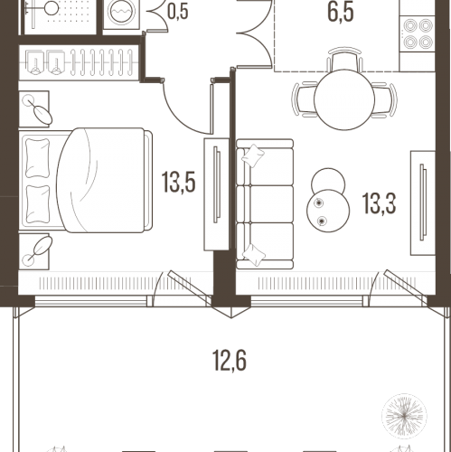 1-комн квартира Москва г., Летниковская ул.,  к. 5