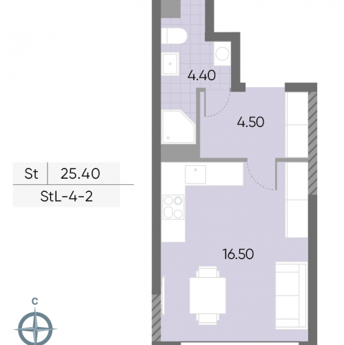 Студия Борисовские Пруды улица, д.1