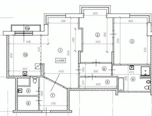 3-комн квартира Мосфильмовская улица, 70
