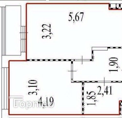 1-комн квартира улица Сальвадора Дали, 1к1