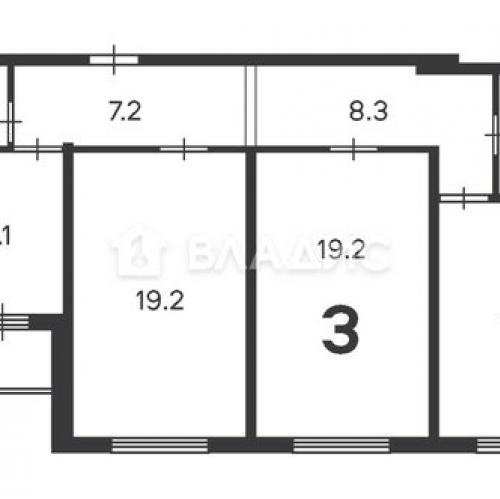 3-комн квартира Кварцевая ул,  д. 5 к3