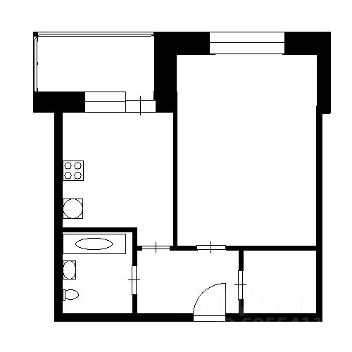 1-комн квартира Звенигород, проезд Ветеранов, 10к4