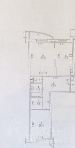 2-комн квартира Реутов, улица Октября, 38