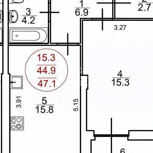 1-комн квартира Химки, Молодежная улица, 7к1