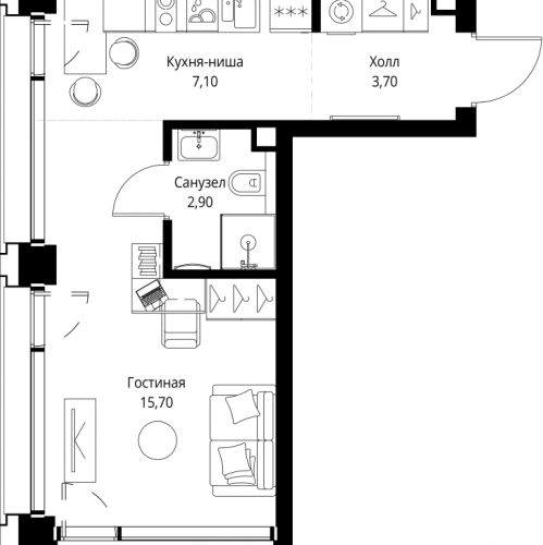 Студия Москва г., Верейская ул.,  к. SET.1.1
