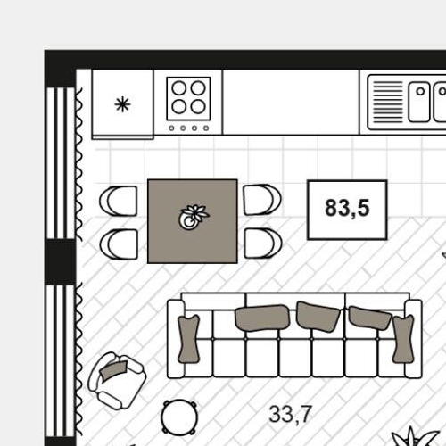 2-комн квартира Большой Строченовский переулок, 9