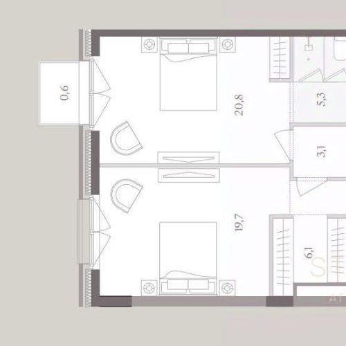 3-комн квартира Тессинский переулок, 1