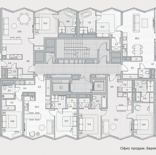 3-комн квартира Береговой проезд,  д. 2 к1