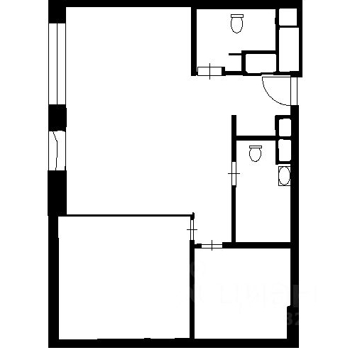 2-комн квартира Мичуринский проспект, 56