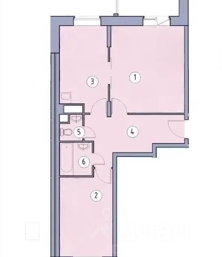 2-комн квартира Сабурово пгт, улица Рождественская, 4