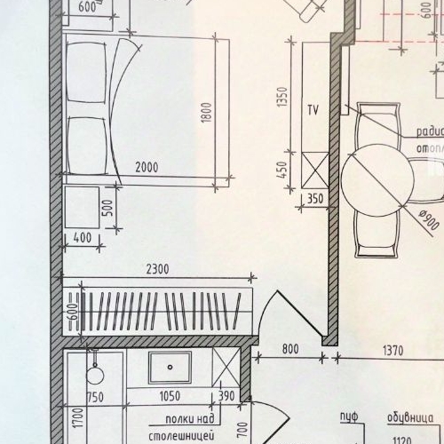 1-комн квартира Новоалексеевская улица, 16к3