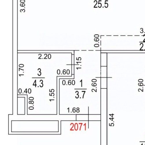 2-комн квартира Автомобильный проезд, 4