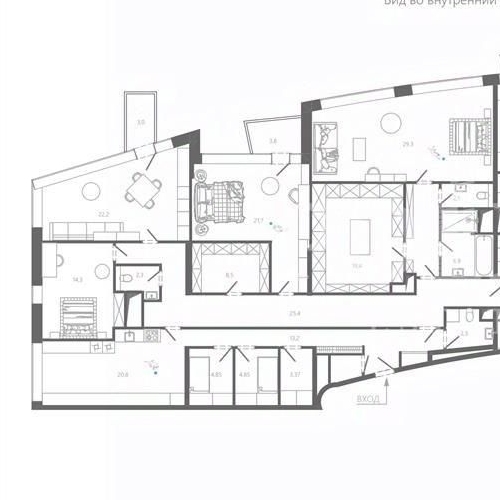 5-комн квартира переулок Брюсов, 19