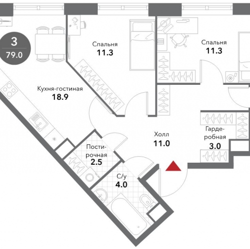 3-комн квартира Москва г., Летниковская ул.,  к. 3