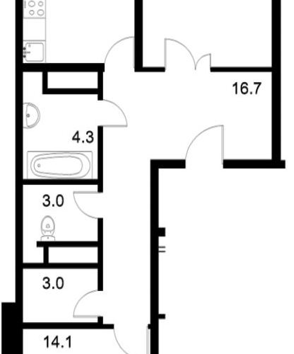 2-комн квартира д. Федурново, улица Авиарембаза, 12