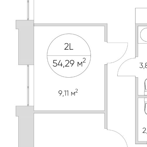 2-комн квартира Автомобильный проезд, 4
