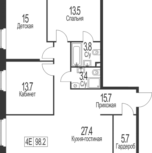 3-комн квартира Москва г., Электролитный проезд,  к. 1