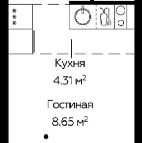 Студия Балашиха г., Павлино мкр.,  к. 6