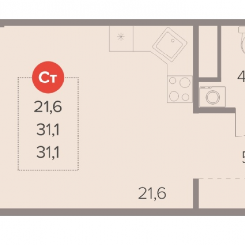 Студия Люберцы г., Октябрьский пр-кт,  к. 1