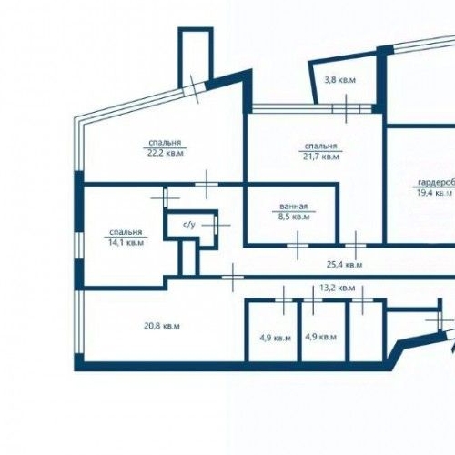 6-комн квартира переулок Брюсов, 19