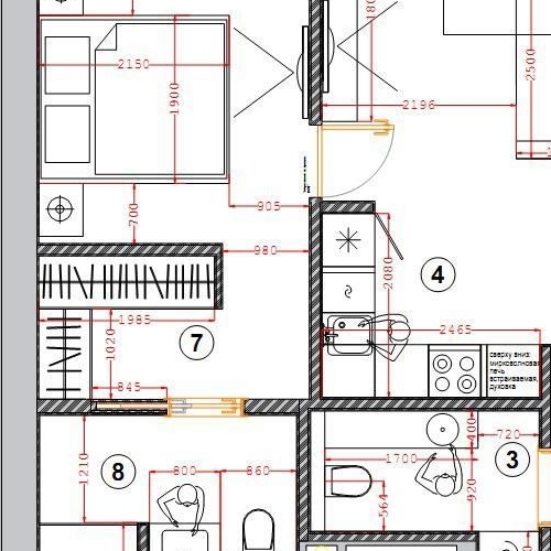 2-комн квартира улица Василисы Кожиной, 13