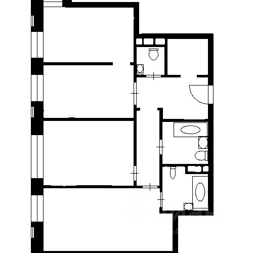 3-комн квартира Большая Андроньевская улица, 7