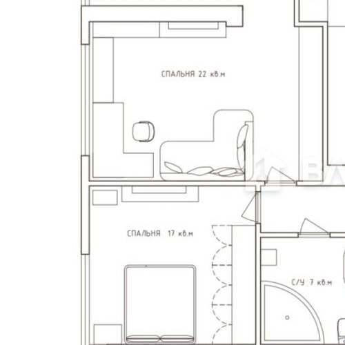 3-комн квартира улица Врубеля, 8
