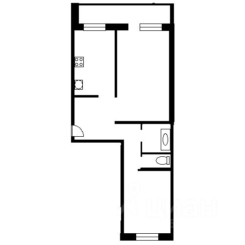 1-комн квартира Ягодная улица, 8к2