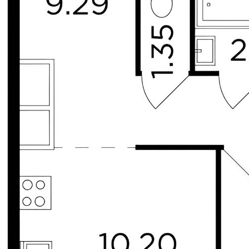 2-комн квартира Одинцово, улица Маршала Бирюзова, 7к4