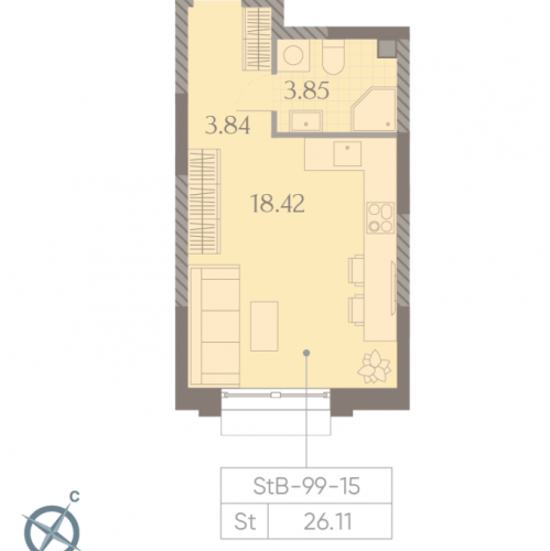 Студия Москва г., Ильменский проезд,  к. 3