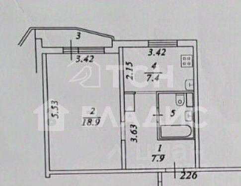 1-комн квартира 1 Мая мкр, Балашиха, 37