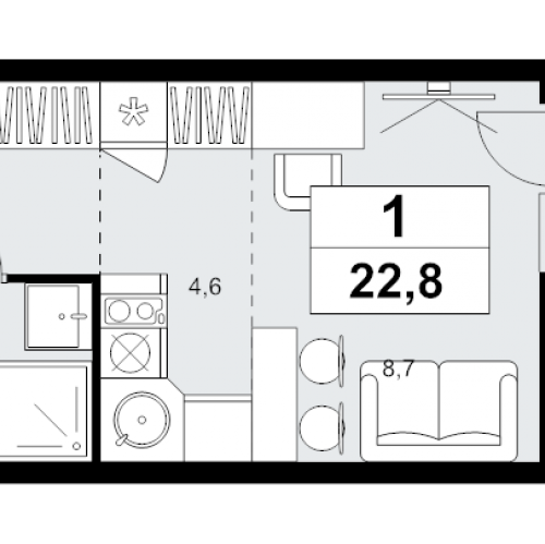 Студия Коммунарка п., Эдварда Грига ул.,  к. 18.2.6