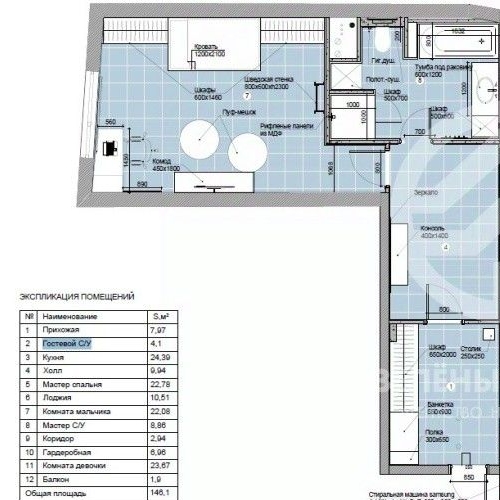 3-комн квартира Душинская улица, 16