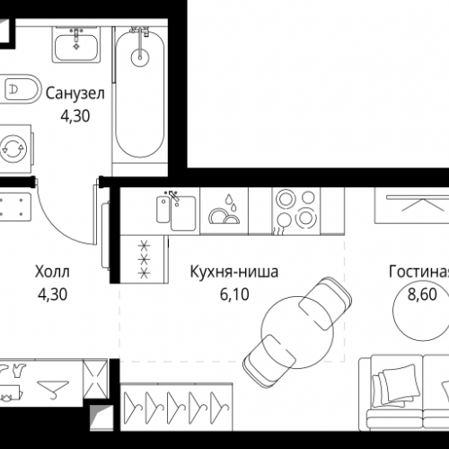 Студия Москва г., Верейская ул.,  к. SET.1.2
