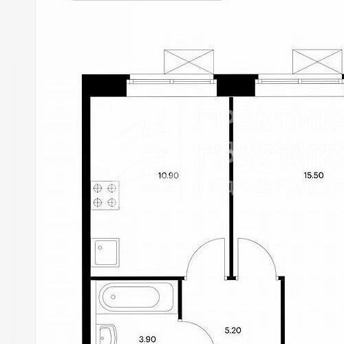 1-комн квартира улица Летчика Грицевца, 14А
