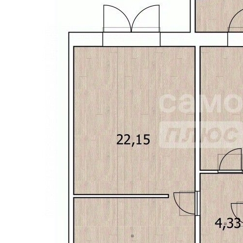 1-комн квартира пос. Мебельной Фабрики, улица Заречная, 3