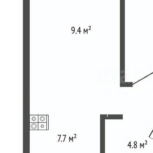 1-комн квартира Заречье пгт, улица Луговая, 3