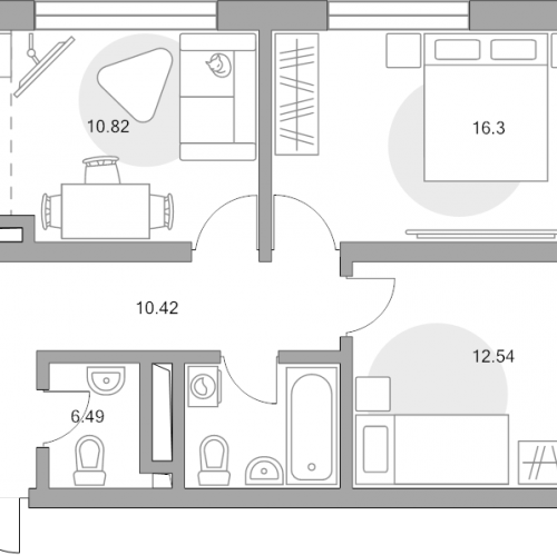 2-комн квартира Москва г., Верхнелихоборская ул.,  к. 1